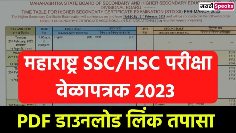 Maharashtra SSC and HSC Exams 2023
