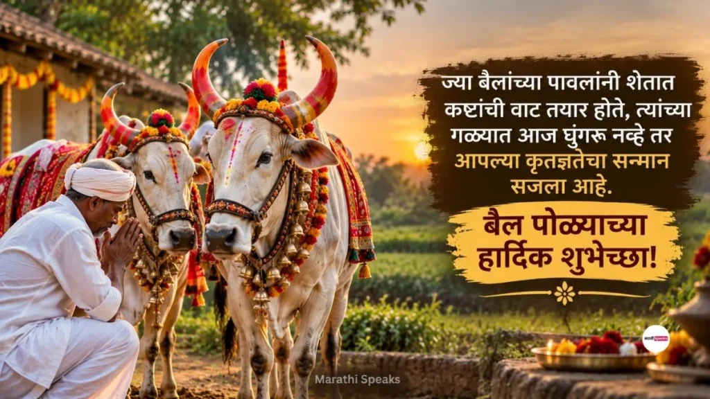 बैल पोळा शुभेच्छा 2026