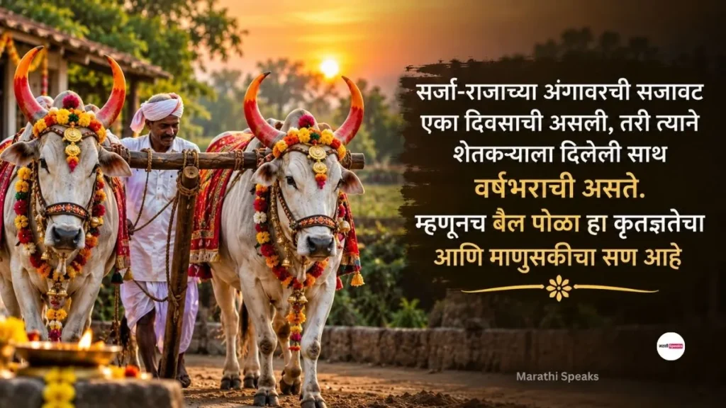 बैल पोळा संदेश मराठी